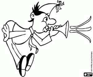 Coloriage Plaisir à la fête du nouvel an