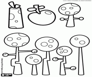 Coloriage La planète musicale Jammbo