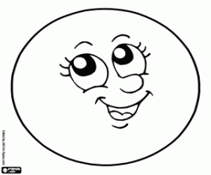 Coloriage Pleine lune