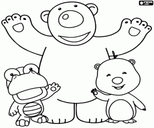 Coloriage Poby, Crong et Loopy