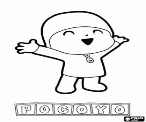 Coloriage Pocoyo, un petit garçon, protagoniste