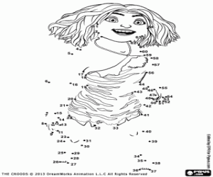 Coloriage Points à relier de Eep