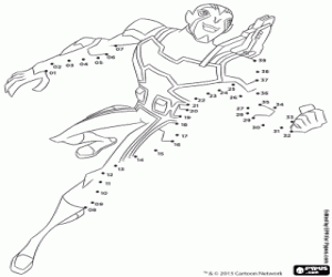 Coloriage Points à relier de Rook Blonko