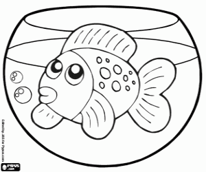Coloriage Poisson rouge