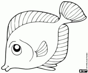 Coloriage Poisson tropical