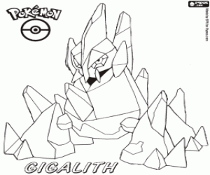 Coloriage Le Pokemon Gigalith