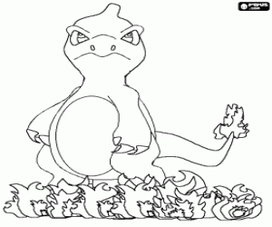 Coloriage Le Pokemon Reptincel