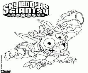 Coloriage Pop Fizz, Skylander de la Magie