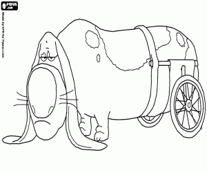 Coloriage Pop est un chien âgé