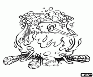 Coloriage La potion magique d'Astérix