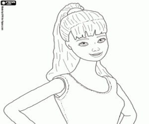Coloriage La poupée Barbie