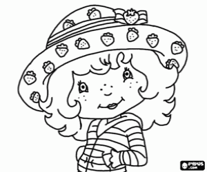 Coloriage La poupée Charlotte aux fraises