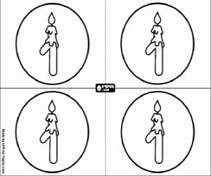 Coloriage Première invitation d'anniversaire