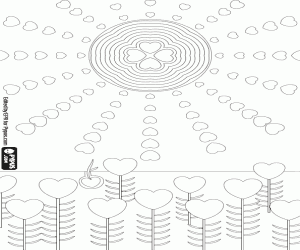 Coloriage Le printemps, dessin métaphorique