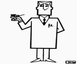 Coloriage Professeur Utonium, Les Supers Nanas