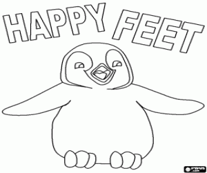 Coloriage Le protagoniste de Happy Feet