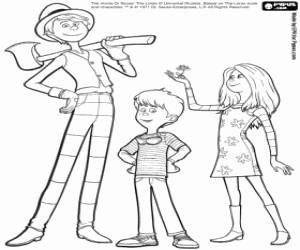 Coloriage Les protagonistes de Lorax