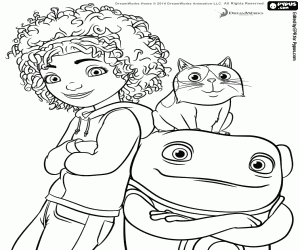 Coloriage Les protagonistes du film En route