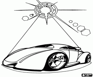 Coloriage Présentation d’une voiture Hot Wheels