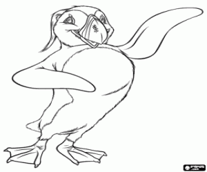 Coloriage Le puissant Sven, Happy Feet
