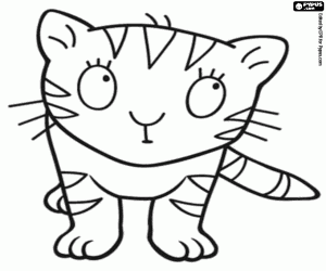 Coloriage Puss le chat de la Petite Princesse