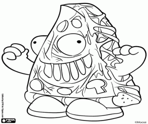 Coloriage Putrid Pizza de Trash Pack