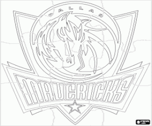 Coloriage Puzzle Dallas Mavericks, la NBA