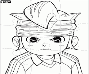 Coloriage Puzzle de Inazuma Eleven, Mark Evans