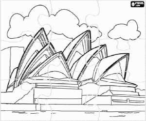 Coloriage Puzzle de l’Opéra de Sydney
