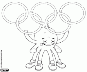 Coloriage Pypus aux Jeux olympiques