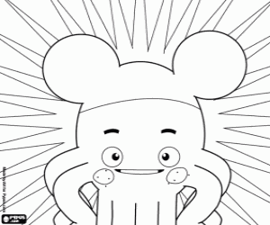 Coloriage Pypus avec des oreilles de Mickey Mouse