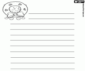 Coloriage Pypus, couronne et voeux pour Noël