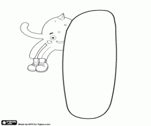 Coloriage Pypus est derrière la lettre I