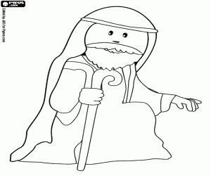 Coloriage Le père de Jésus