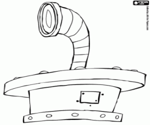 Coloriage Périscope de sous-marin