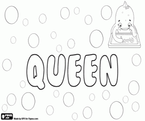 Coloriage Queen, nom anglais