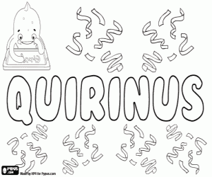 Coloriage Quirinus, nom latin