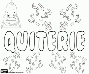 Coloriage Quiterie, nom français