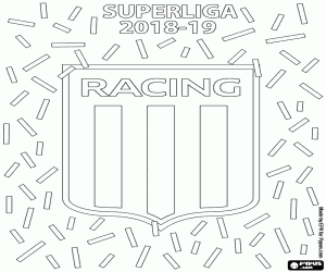 Coloriage Racing Club, champion 2018-2019