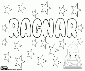 Coloriage Ragnar, nom masculin