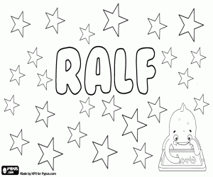 Coloriage Ralf, nom en diverses langues