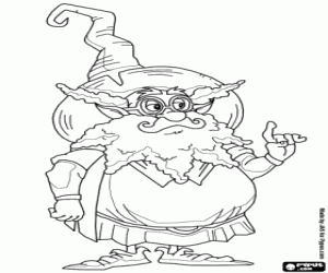 Coloriage Randalf le sorcier