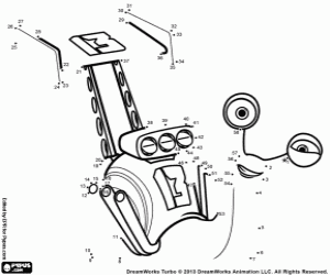 Coloriage D-Rapp, escargot pour rejliez points