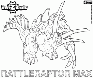 Coloriage Rattleraptor Max, Invizimals