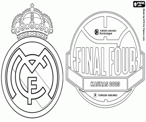 Coloriage Real Madrid, Euroligue 2023