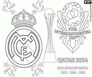 Coloriage Real Madrid, Intercontinental 2024