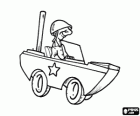 Militaire petite voiture