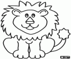 Lion posé