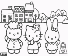 Hello Kitty et ses amies Cathy et Fifi