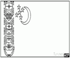 Drapeau de le Turkménistan